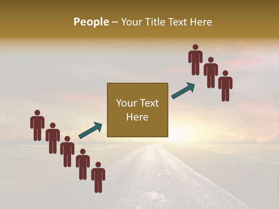 Farmland Deserted Sunset PowerPoint Template