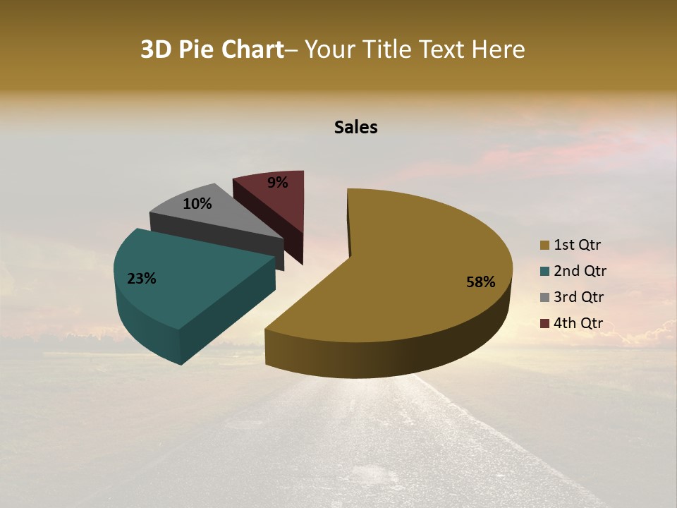 Farmland Deserted Sunset PowerPoint Template