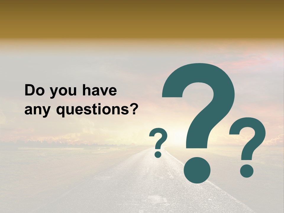 Farmland Deserted Sunset PowerPoint Template