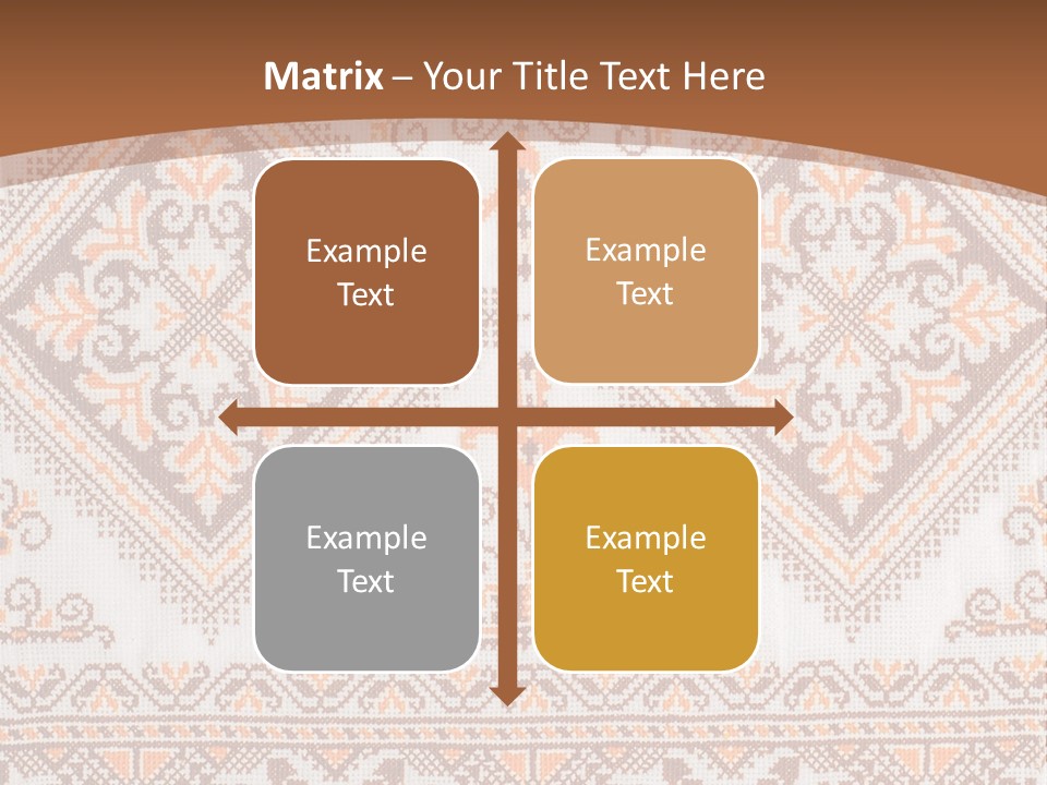 Ornamental Culture Textile PowerPoint Template