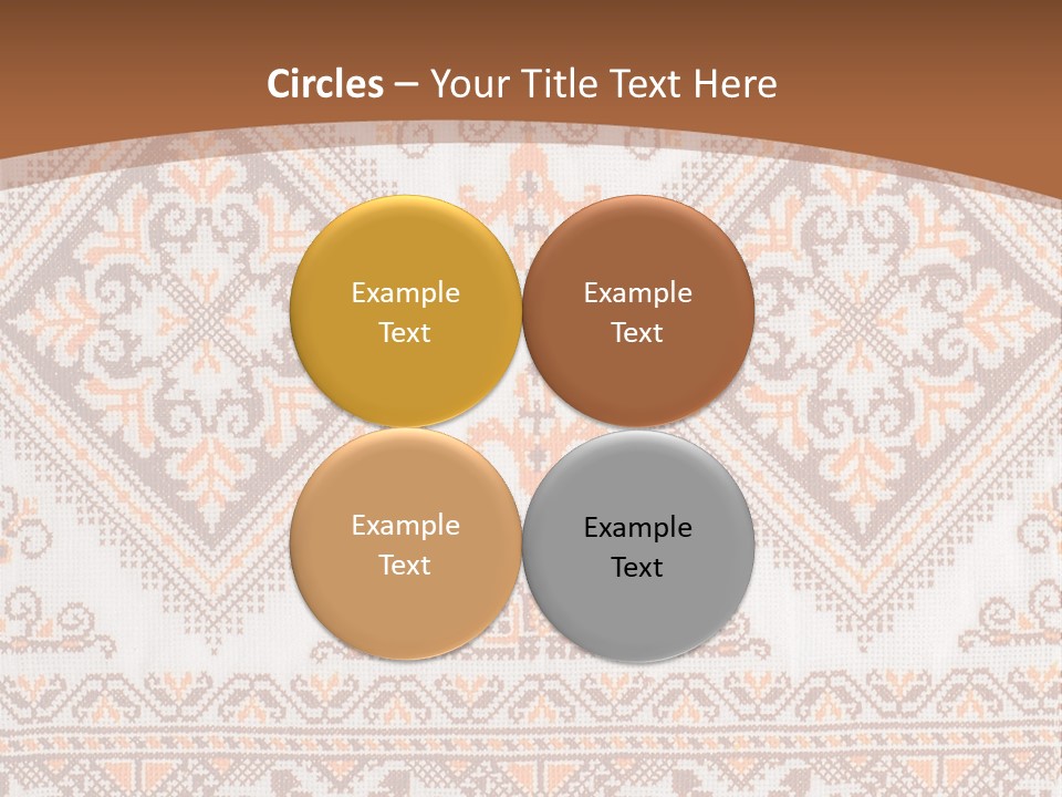 Ornamental Culture Textile PowerPoint Template