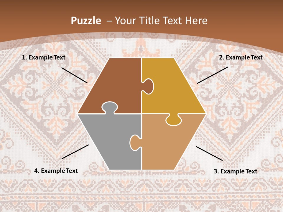 Ornamental Culture Textile PowerPoint Template