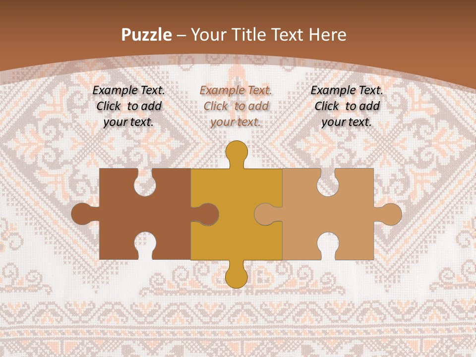 Ornamental Culture Textile PowerPoint Template