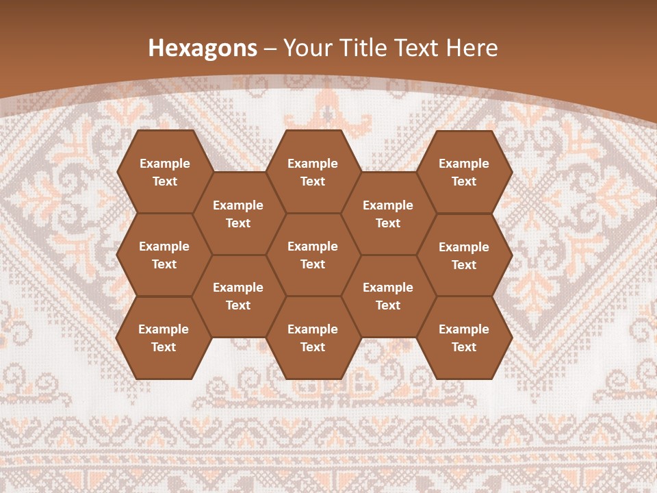 Ornamental Culture Textile PowerPoint Template