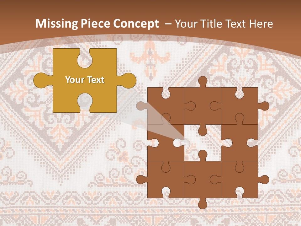 Ornamental Culture Textile PowerPoint Template