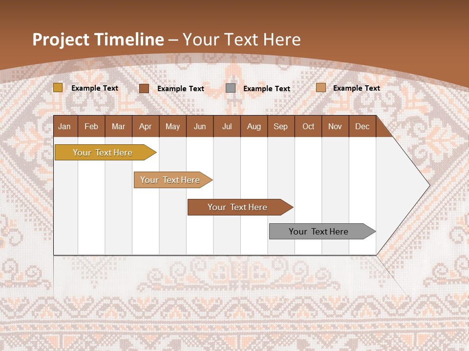 Ornamental Culture Textile PowerPoint Template