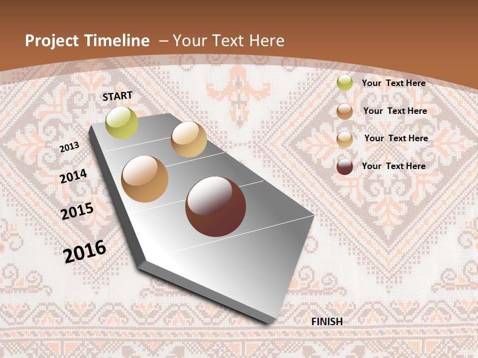 Ornamental Culture Textile PowerPoint Template