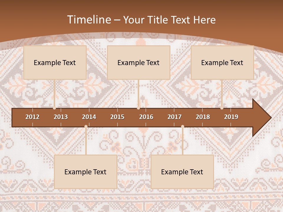 Ornamental Culture Textile PowerPoint Template