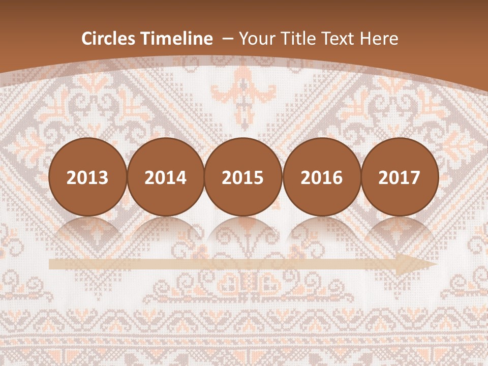 Ornamental Culture Textile PowerPoint Template