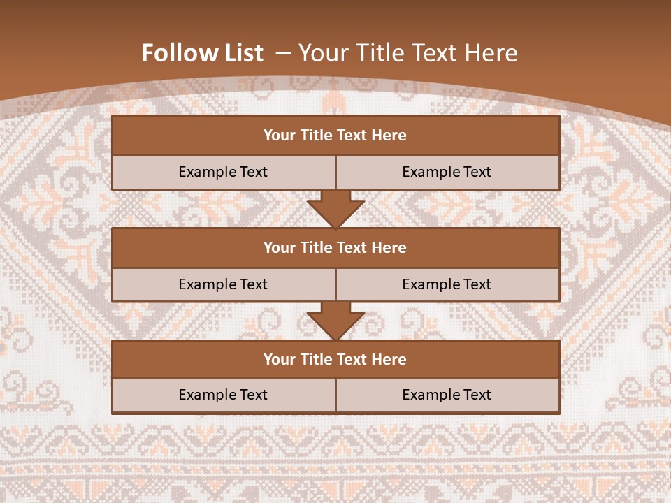 Ornamental Culture Textile PowerPoint Template