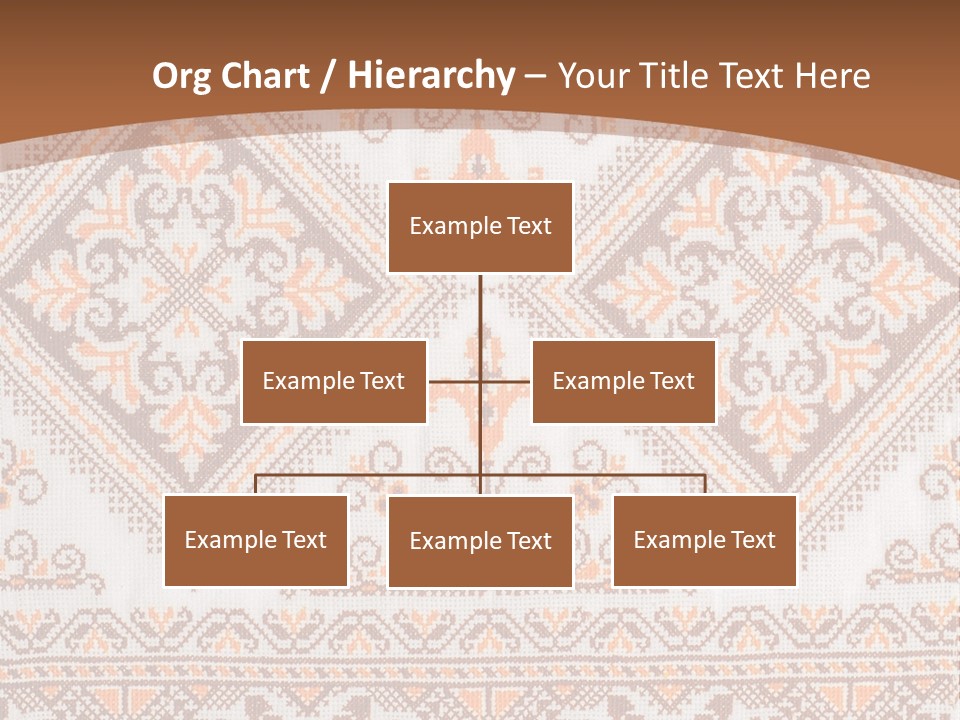 Ornamental Culture Textile PowerPoint Template