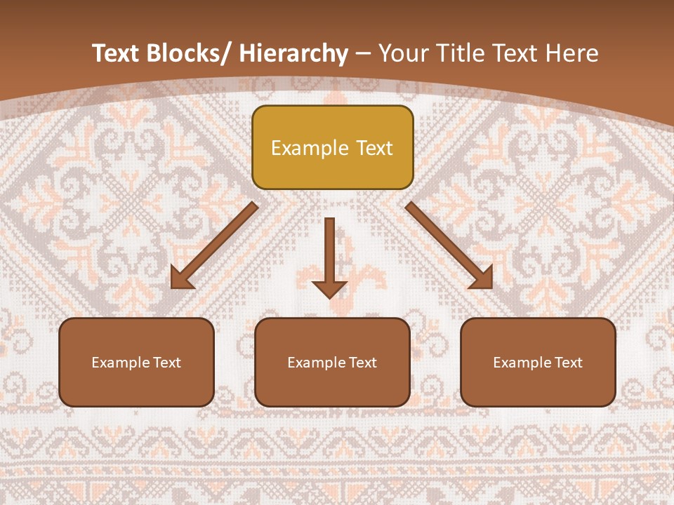 Ornamental Culture Textile PowerPoint Template