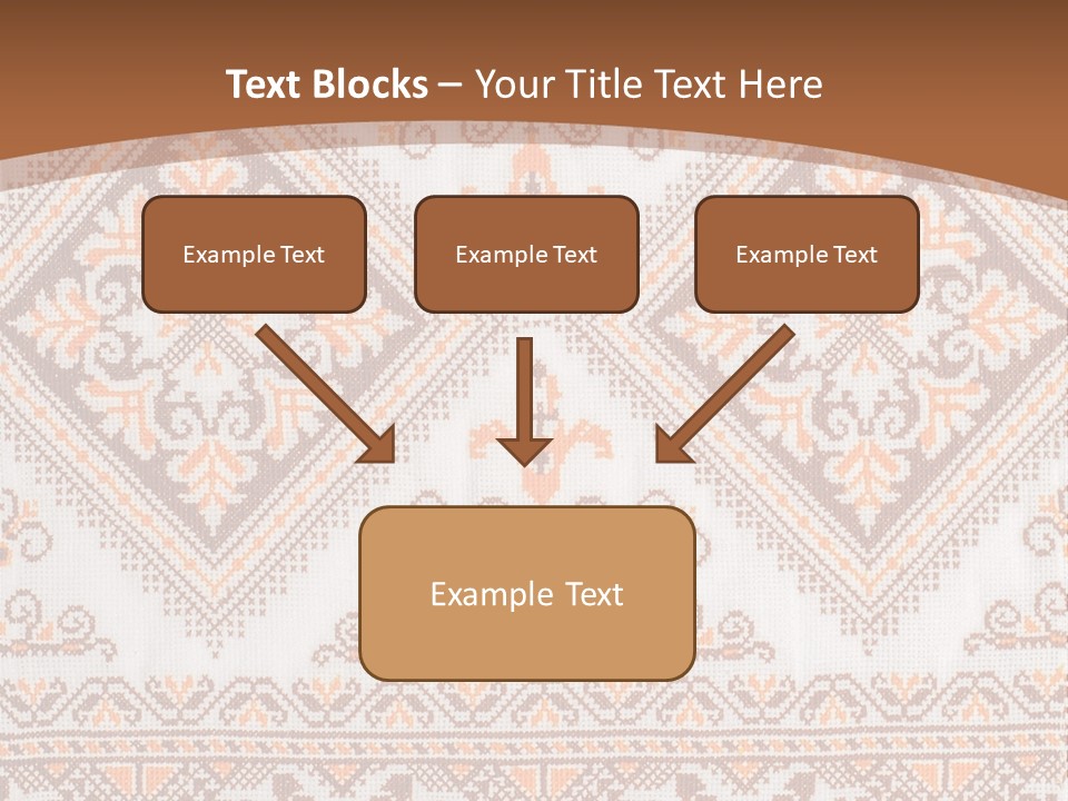 Ornamental Culture Textile PowerPoint Template