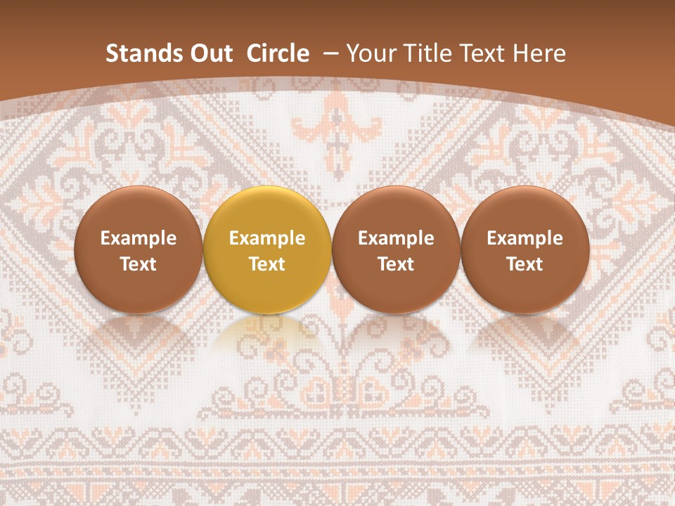 Ornamental Culture Textile PowerPoint Template