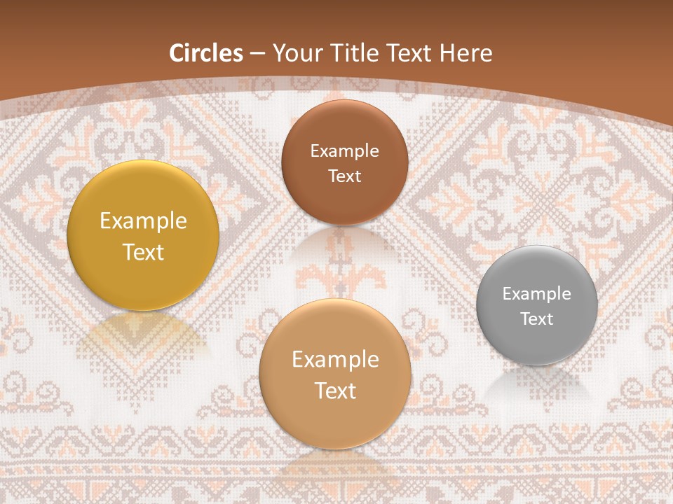 Ornamental Culture Textile PowerPoint Template