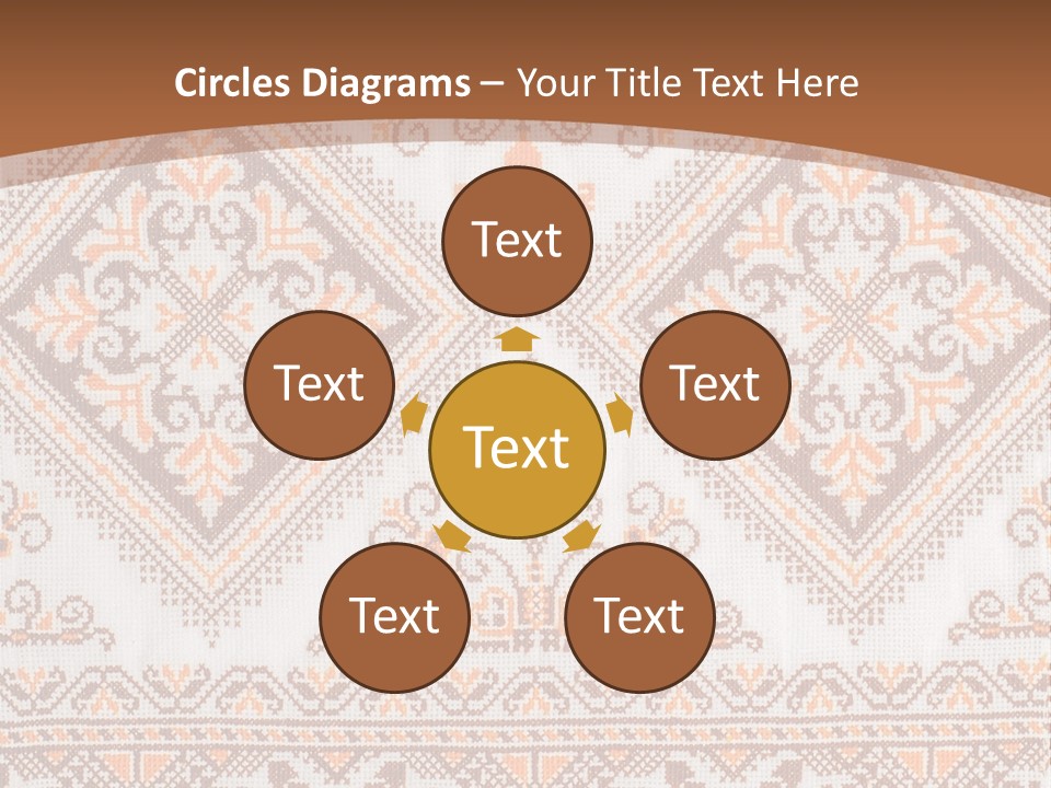 Ornamental Culture Textile PowerPoint Template