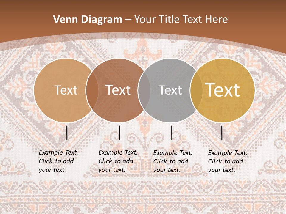 Ornamental Culture Textile PowerPoint Template
