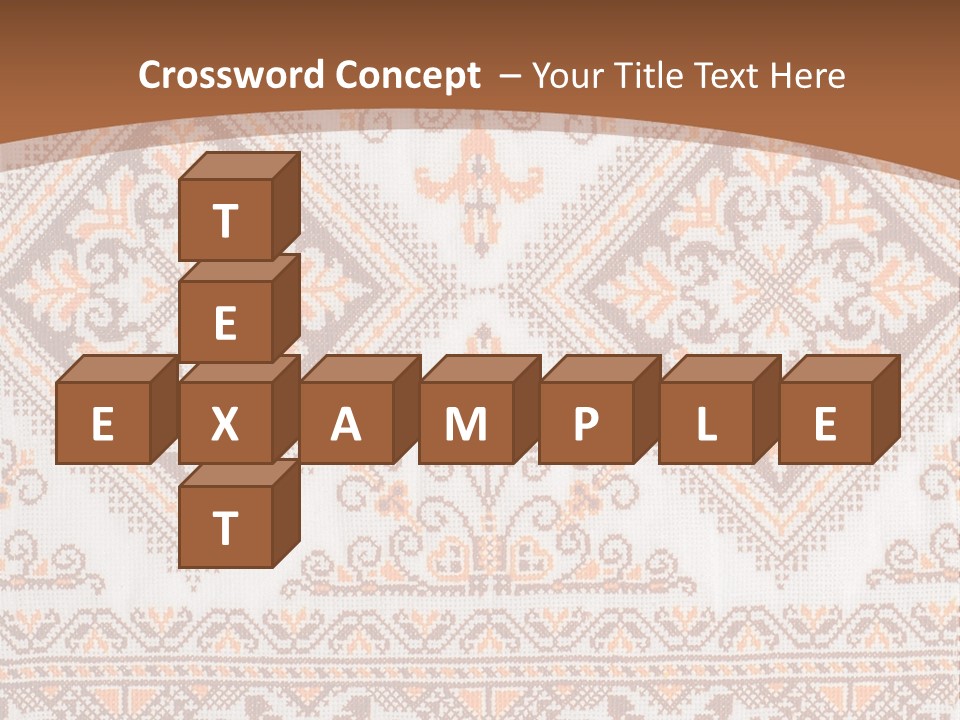 Ornamental Culture Textile PowerPoint Template
