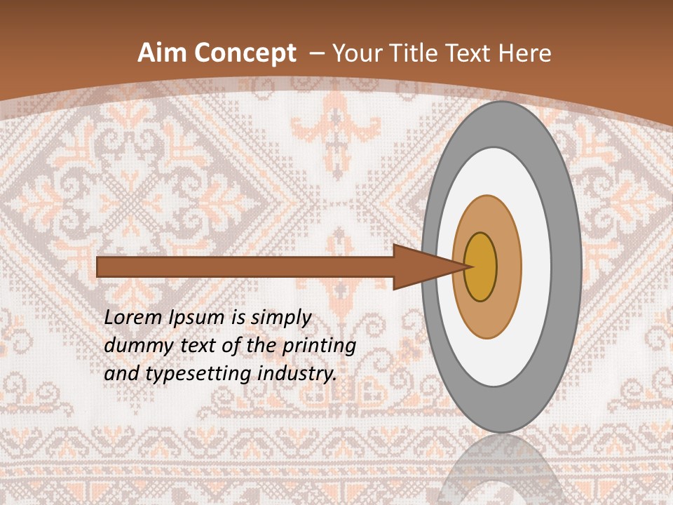 Ornamental Culture Textile PowerPoint Template
