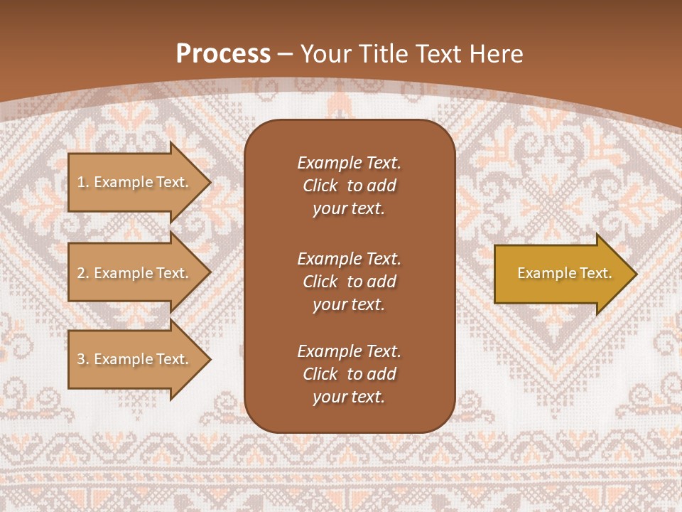 Ornamental Culture Textile PowerPoint Template