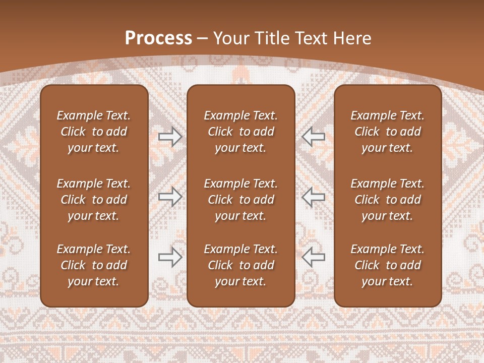 Ornamental Culture Textile PowerPoint Template