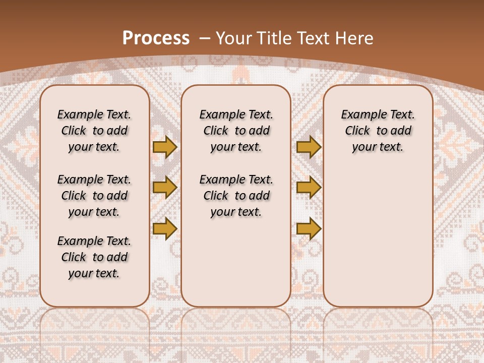 Ornamental Culture Textile PowerPoint Template