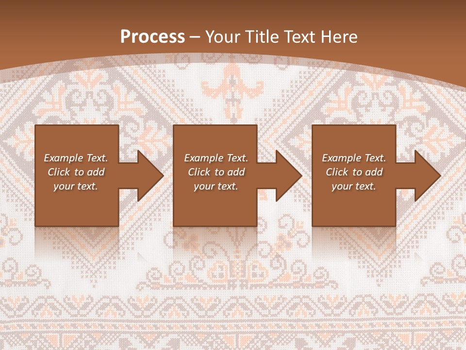 Ornamental Culture Textile PowerPoint Template