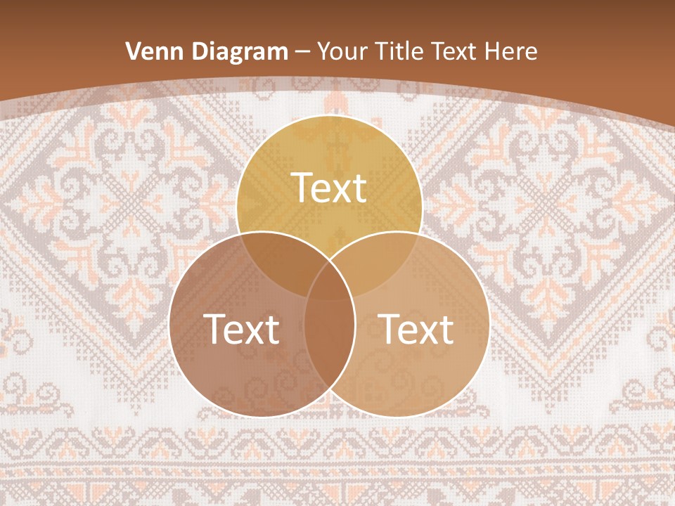 Ornamental Culture Textile PowerPoint Template