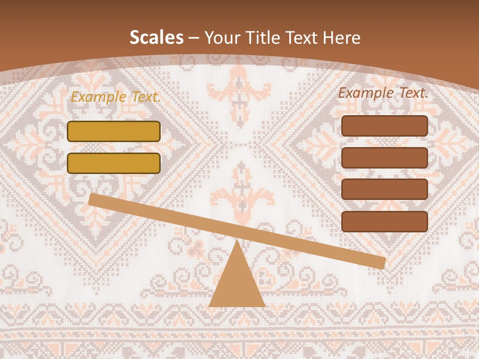 Ornamental Culture Textile PowerPoint Template