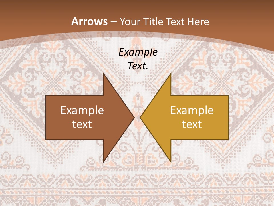 Ornamental Culture Textile PowerPoint Template
