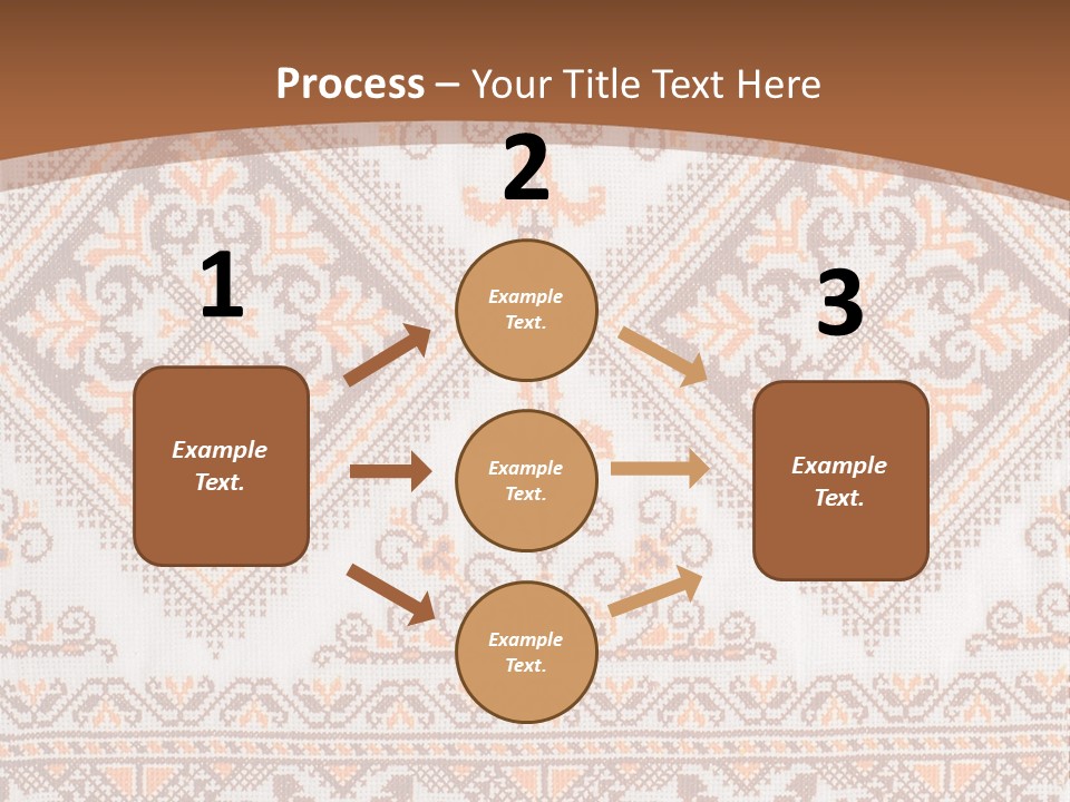 Ornamental Culture Textile PowerPoint Template