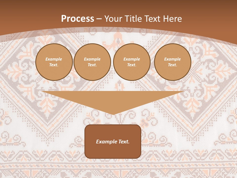 Ornamental Culture Textile PowerPoint Template