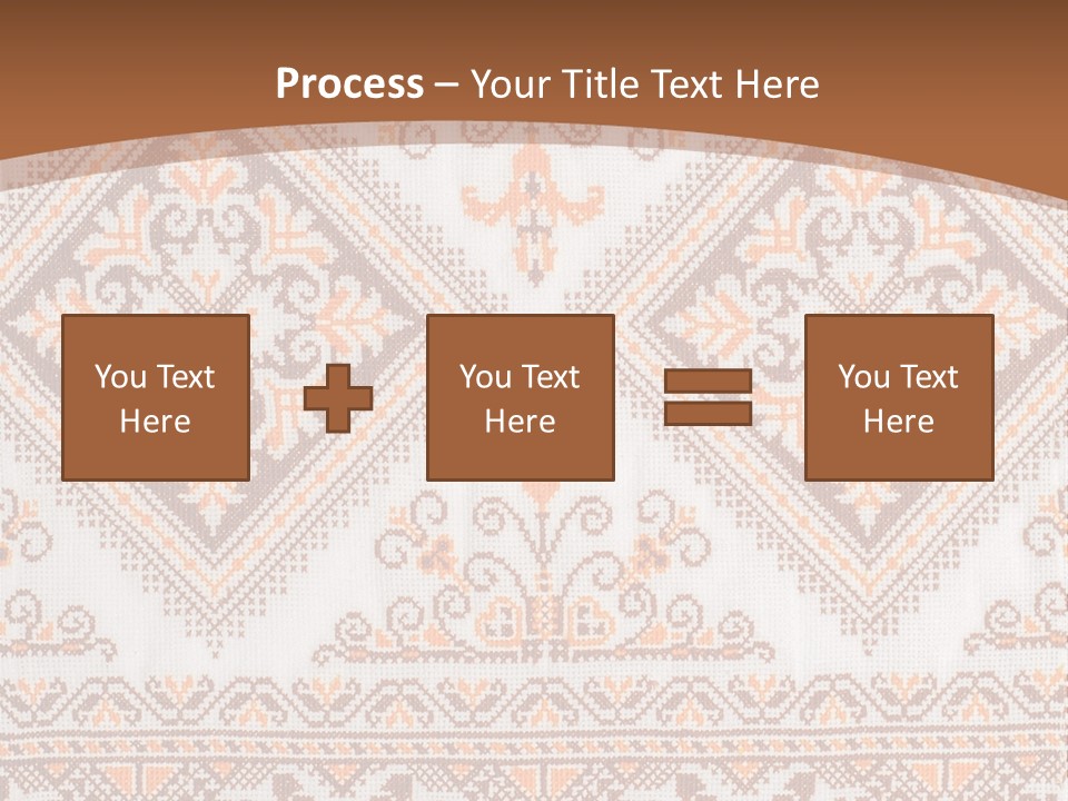 Ornamental Culture Textile PowerPoint Template