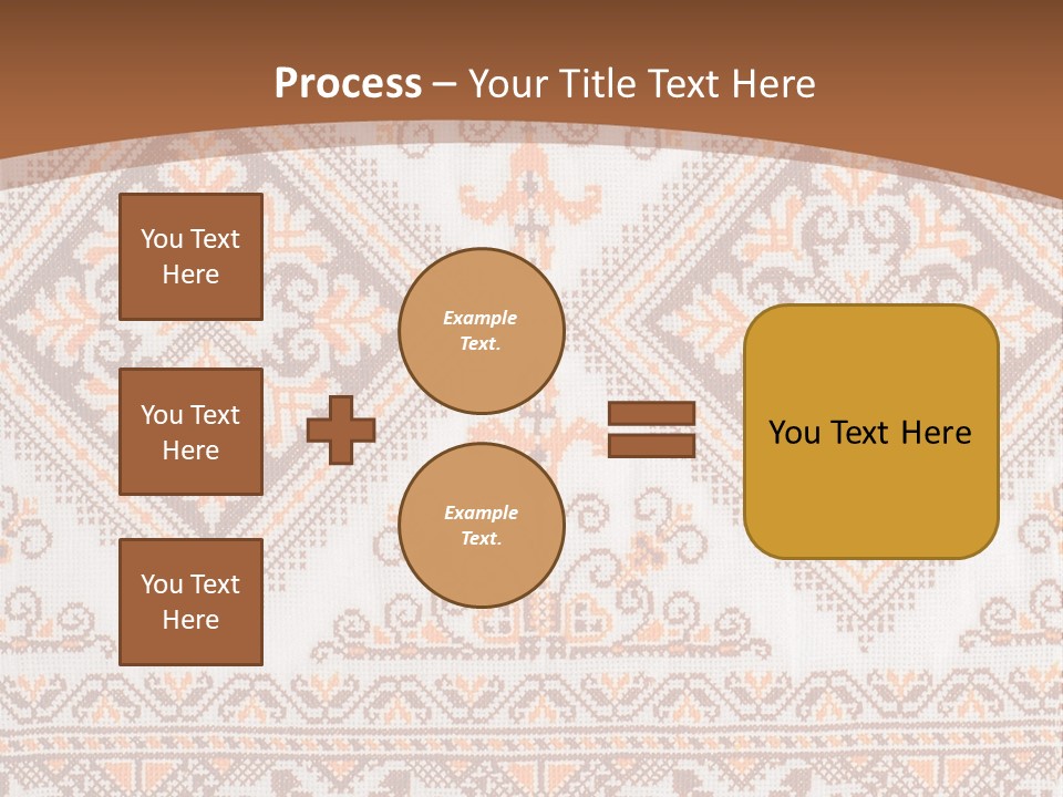 Ornamental Culture Textile PowerPoint Template