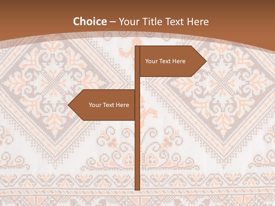 Ornamental Culture Textile PowerPoint Template