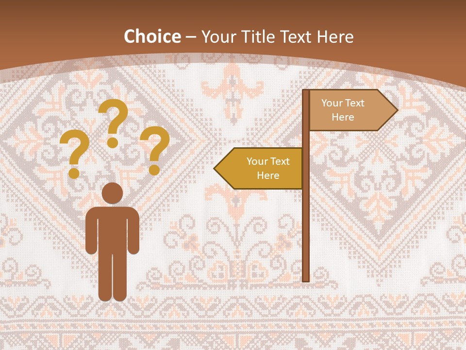 Ornamental Culture Textile PowerPoint Template