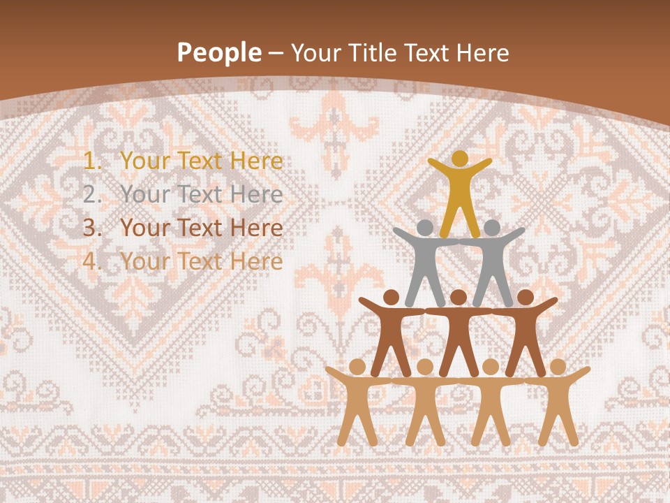 Ornamental Culture Textile PowerPoint Template