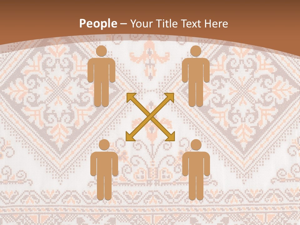 Ornamental Culture Textile PowerPoint Template
