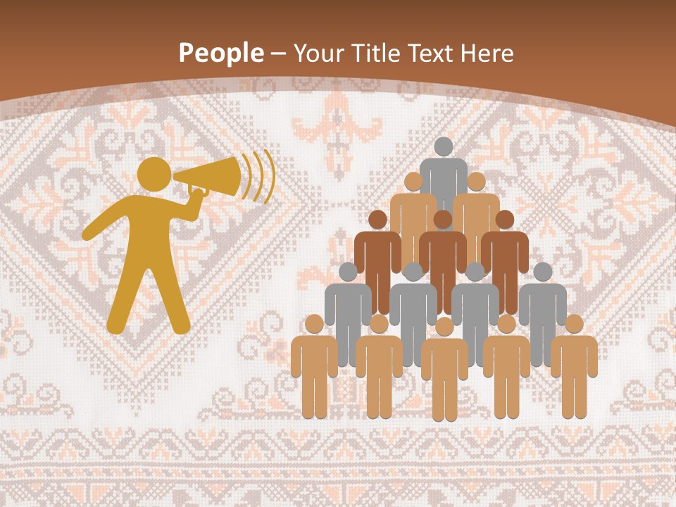 Ornamental Culture Textile PowerPoint Template