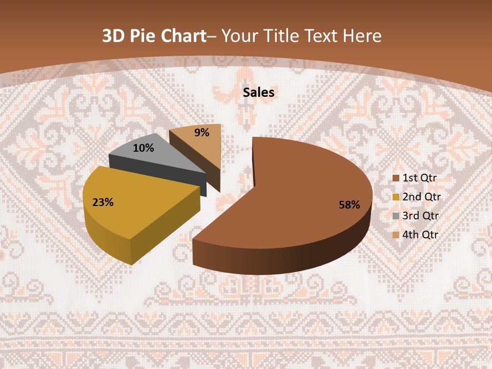 Ornamental Culture Textile PowerPoint Template