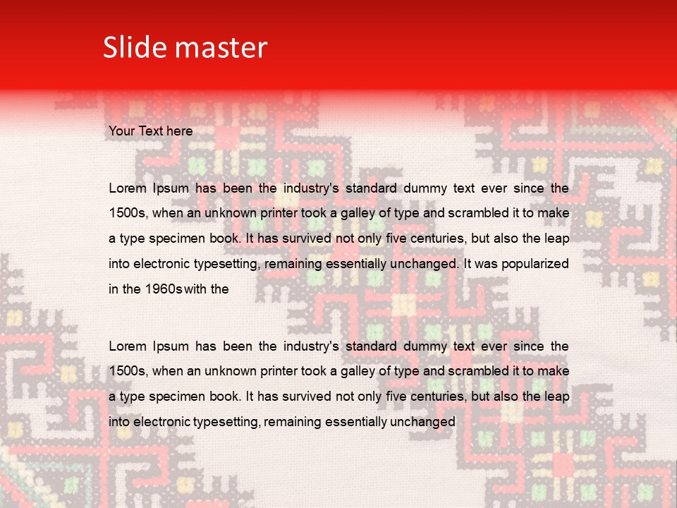 Traditional Lappet Creativity PowerPoint Template