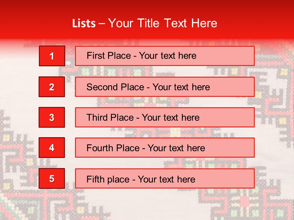 Traditional Lappet Creativity PowerPoint Template