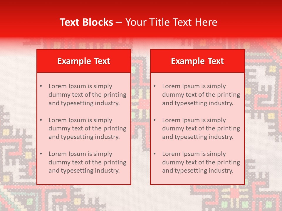 Traditional Lappet Creativity PowerPoint Template