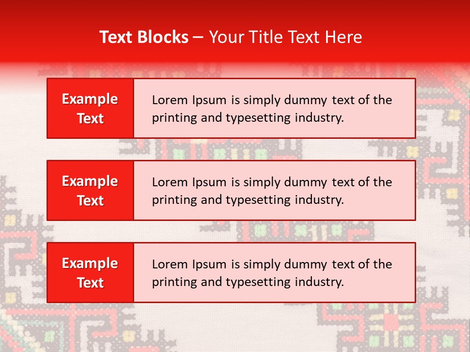 Traditional Lappet Creativity PowerPoint Template