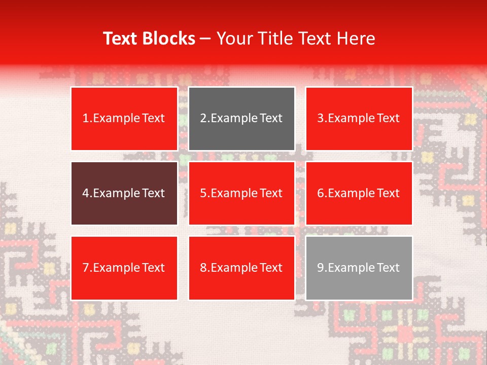 Traditional Lappet Creativity PowerPoint Template