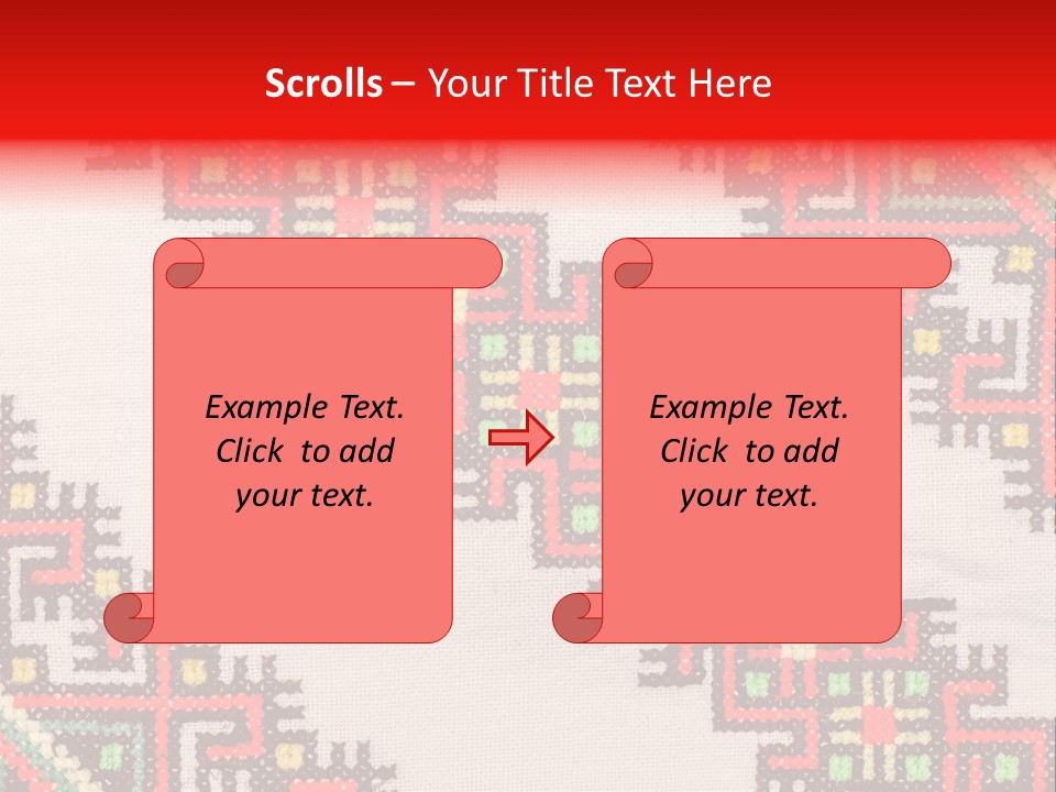 Traditional Lappet Creativity PowerPoint Template
