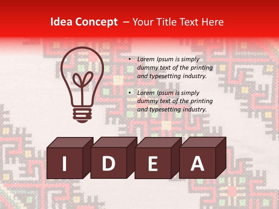 Traditional Lappet Creativity PowerPoint Template