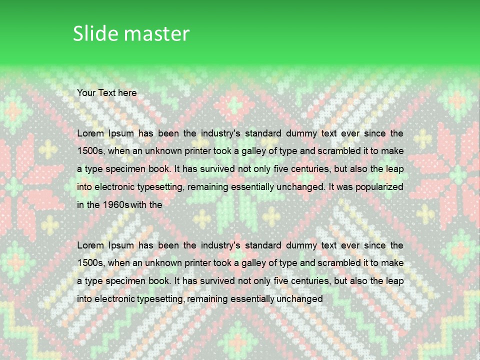 Creativity Shape Handicraft PowerPoint Template