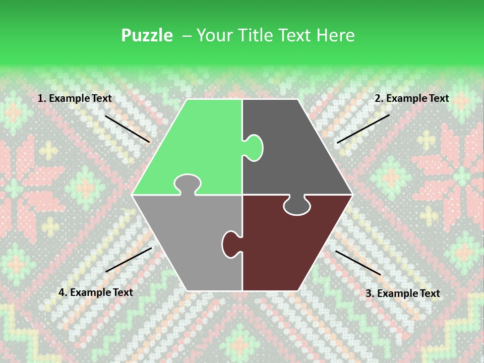 Creativity Shape Handicraft PowerPoint Template