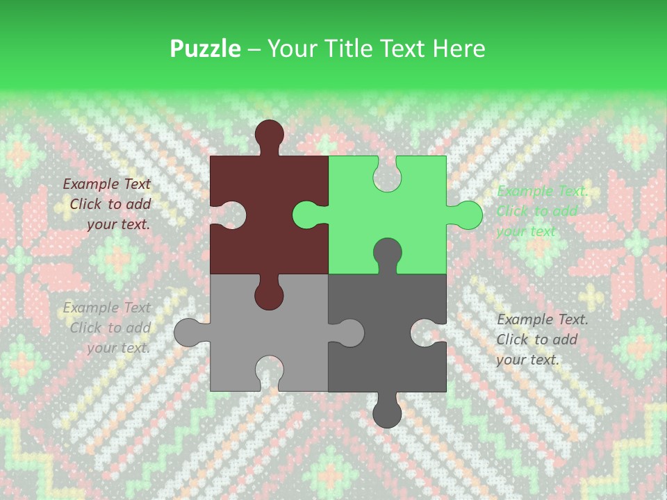 Creativity Shape Handicraft PowerPoint Template